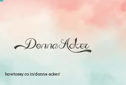 Donna Acker
