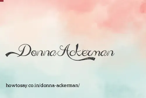 Donna Ackerman