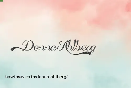 Donna Ahlberg