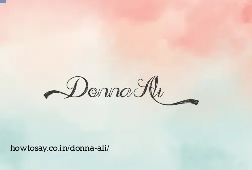 Donna Ali