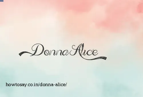 Donna Alice