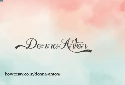Donna Anton