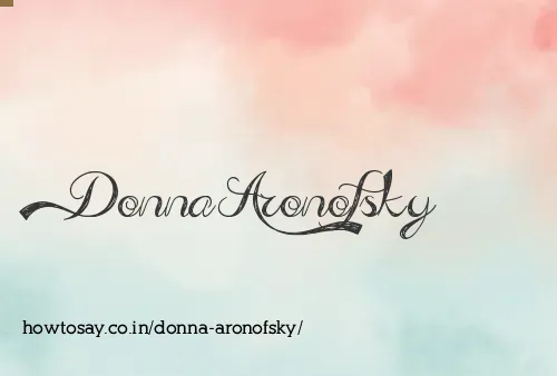 Donna Aronofsky