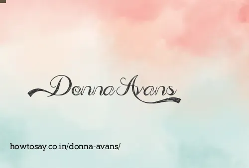 Donna Avans