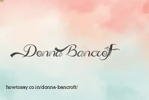 Donna Bancroft