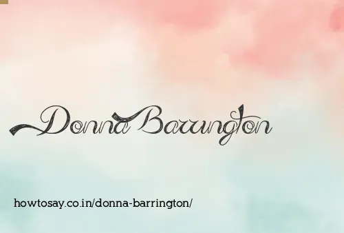 Donna Barrington