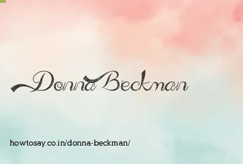 Donna Beckman