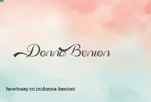 Donna Benion