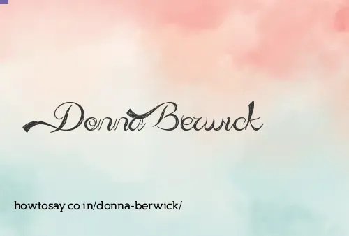 Donna Berwick