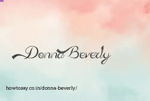 Donna Beverly