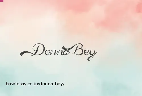 Donna Bey