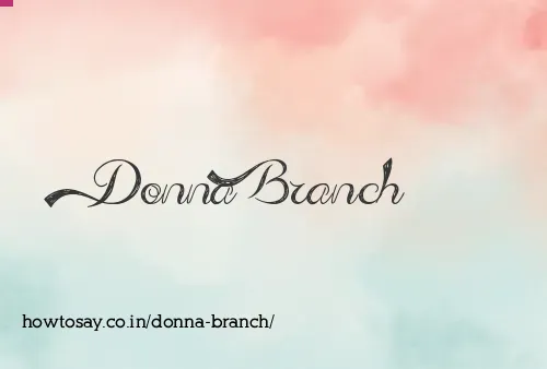 Donna Branch