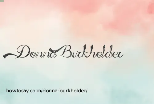 Donna Burkholder