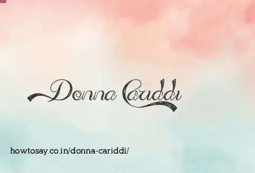 Donna Cariddi