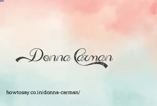 Donna Carman