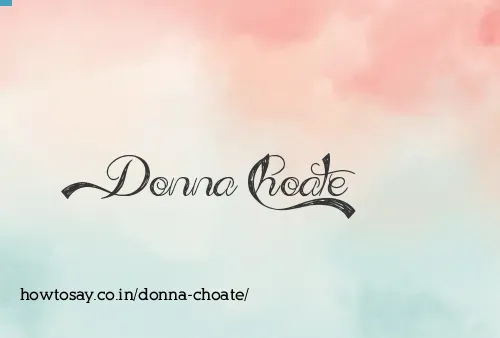 Donna Choate