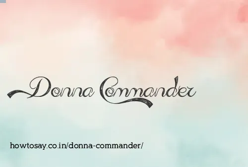 Donna Commander