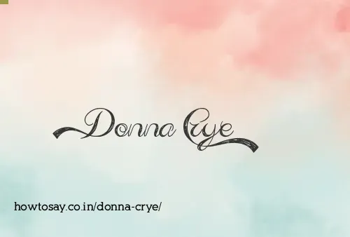 Donna Crye