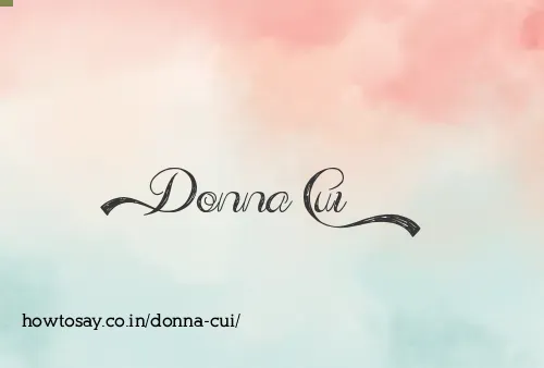 Donna Cui