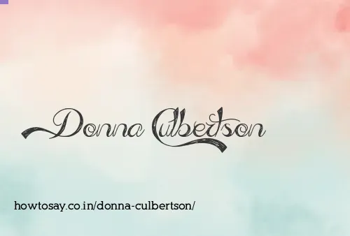 Donna Culbertson