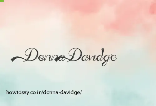 Donna Davidge