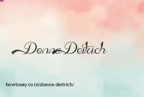 Donna Deitrich