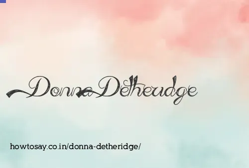 Donna Detheridge