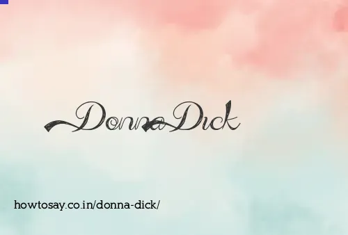 Donna Dick