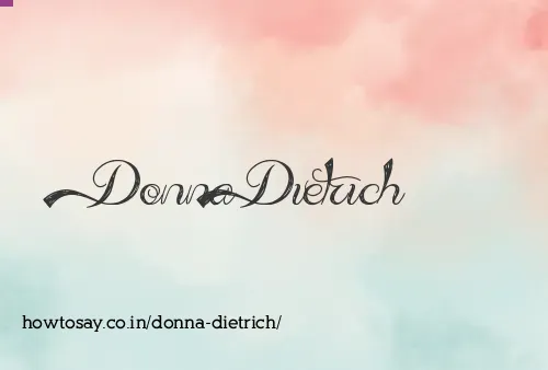 Donna Dietrich