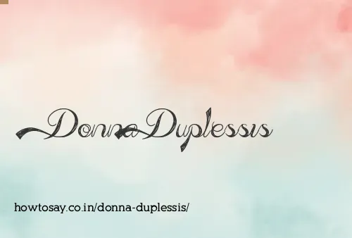 Donna Duplessis