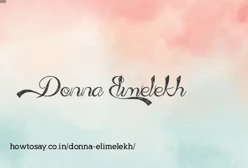 Donna Elimelekh