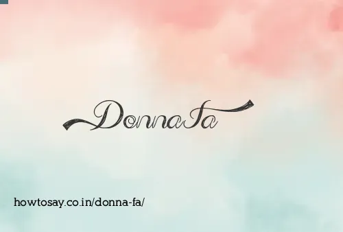 Donna Fa