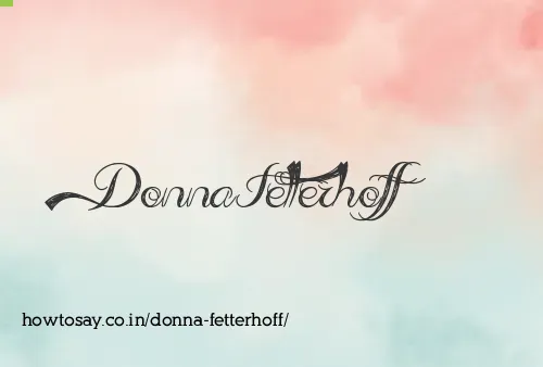 Donna Fetterhoff