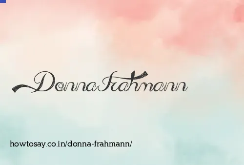 Donna Frahmann