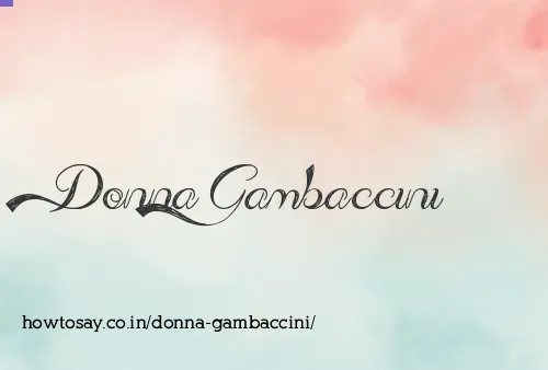 Donna Gambaccini