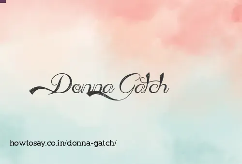 Donna Gatch
