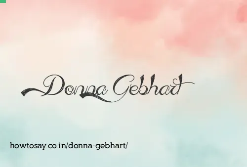Donna Gebhart