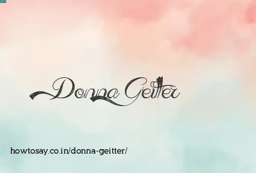 Donna Geitter