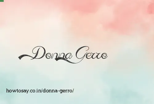 Donna Gerro