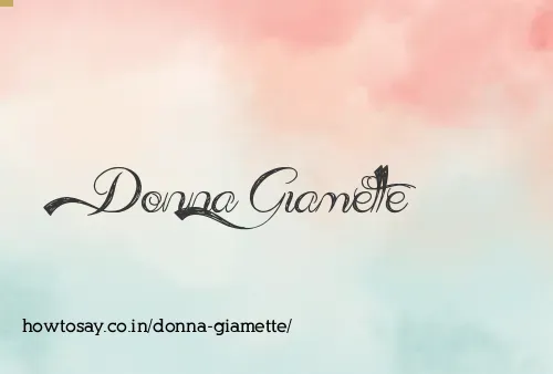 Donna Giamette