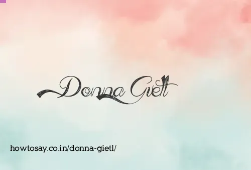 Donna Gietl