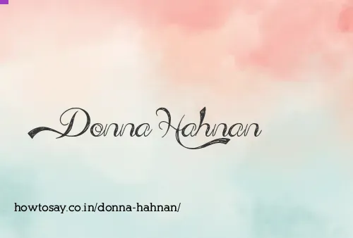 Donna Hahnan