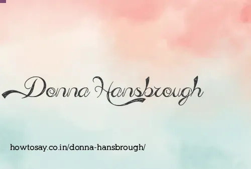 Donna Hansbrough