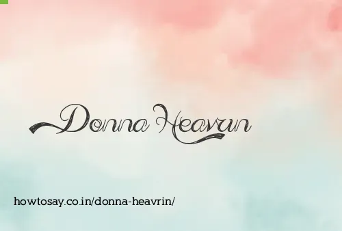 Donna Heavrin