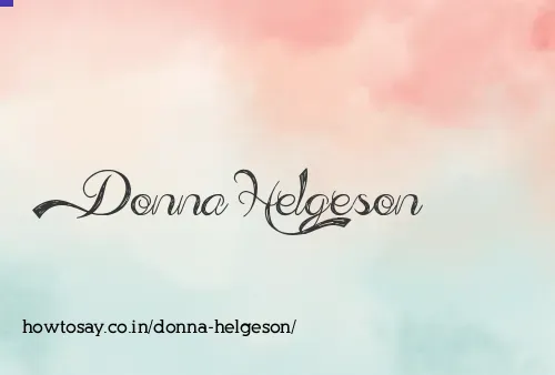 Donna Helgeson