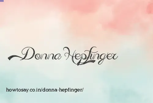 Donna Hepfinger