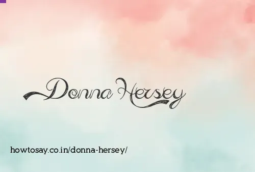 Donna Hersey