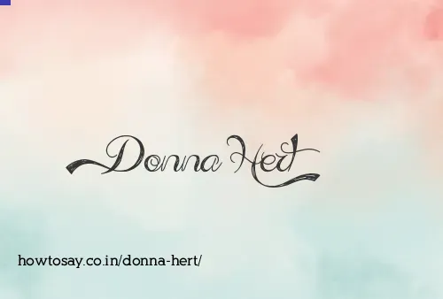 Donna Hert