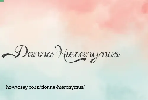 Donna Hieronymus
