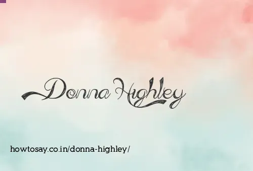 Donna Highley
